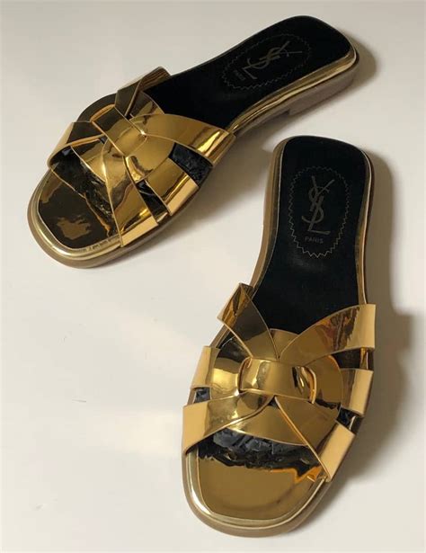 women sandals ysl heels|ysl tribute sandals flat.